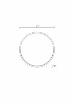 Guindarohan Gold Frame Round Mirror