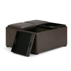 Avalon Square Coffee Table Storage Ottoman