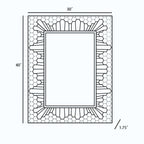 Garner Mosaic Framed Mirror