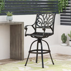 Cast Aluminium Swivel Bar Stool