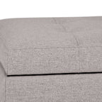 Cosmopolitan 34 Inch Wide Storage Ottoman in Cloud