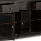 Cosmopolitan 54 Inch Wide Solid Wood Sideboard Buffet in Mahogany