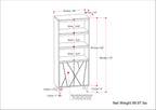 Jager Bookshelf with Doors