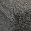 Avalon 48 Inch Wide Storage Ottoman Bench in Dark