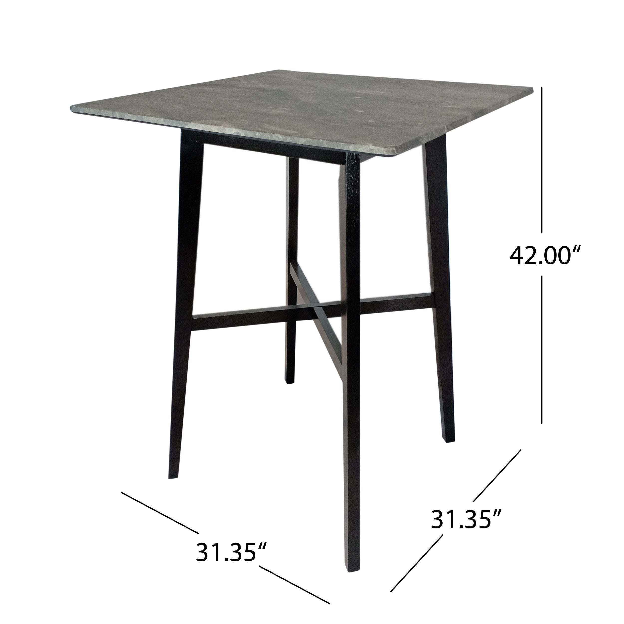 Modern Bar Height 42" Dining Table