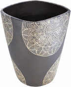 Hearst Terracotta Geometric Black Planter - Clearance