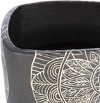 Hearst Terracotta Geometric Black Planter - Clearance