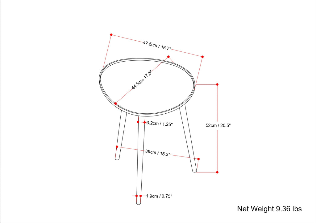 Tanner Metal Side Table