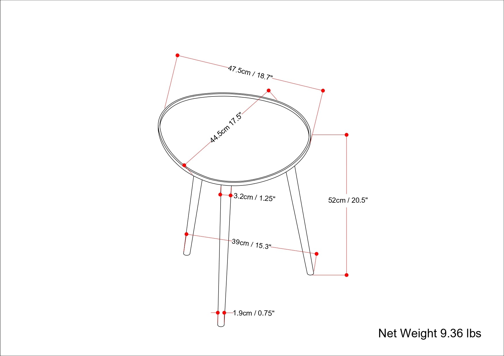 Tanner Metal Side Table