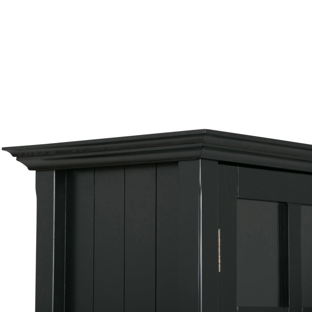 Acadian 39 Inch Wide Solid Wood Transitional Storage Cabinet