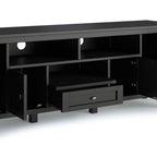 Warm Shaker 72 Inch Wide Solid Wood TV Stand