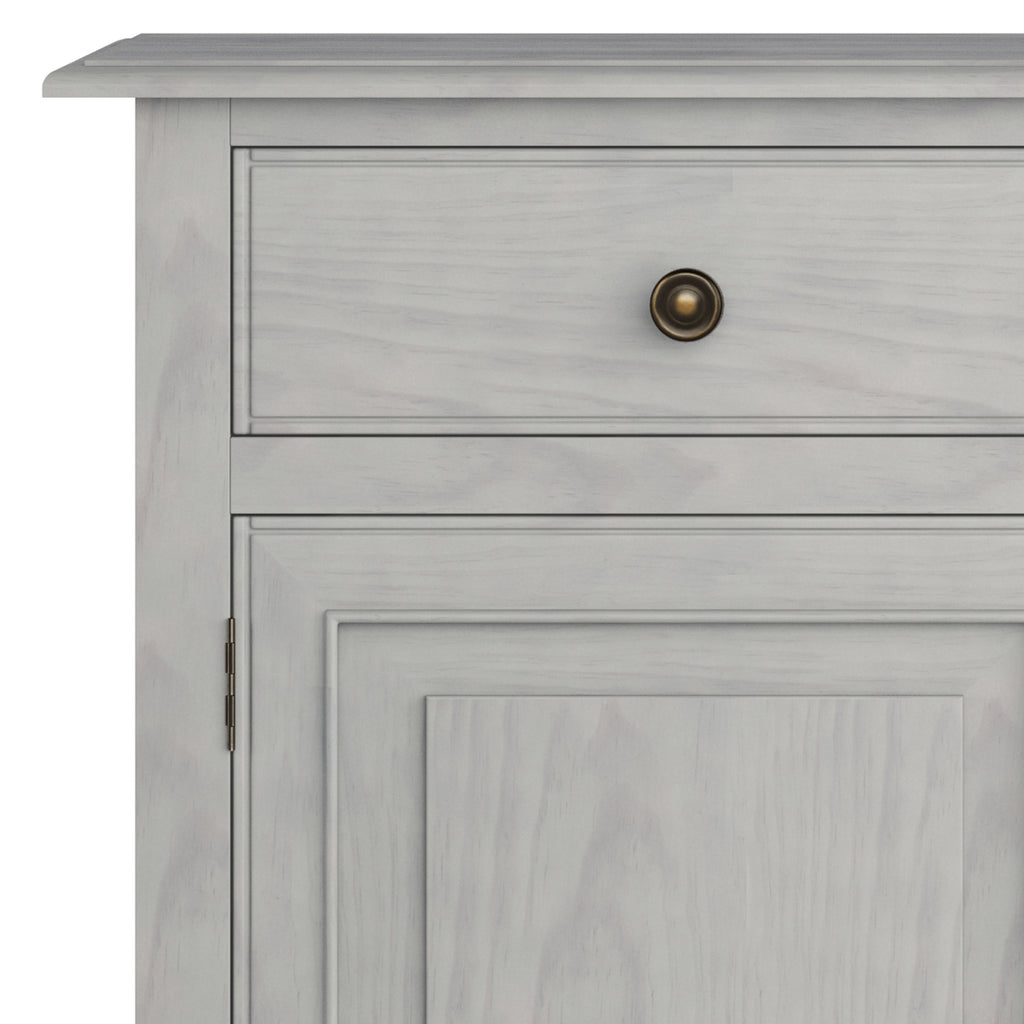 Connaught Solid Wood Entryway Storage Cabinet in Fog