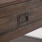Monroe 38 Inch Wide Solid Acacia Wood Square Coffee Table