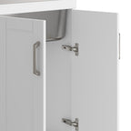 Kyle 24" Laundry Cabinet with Faucet and Stainless Steel Sink