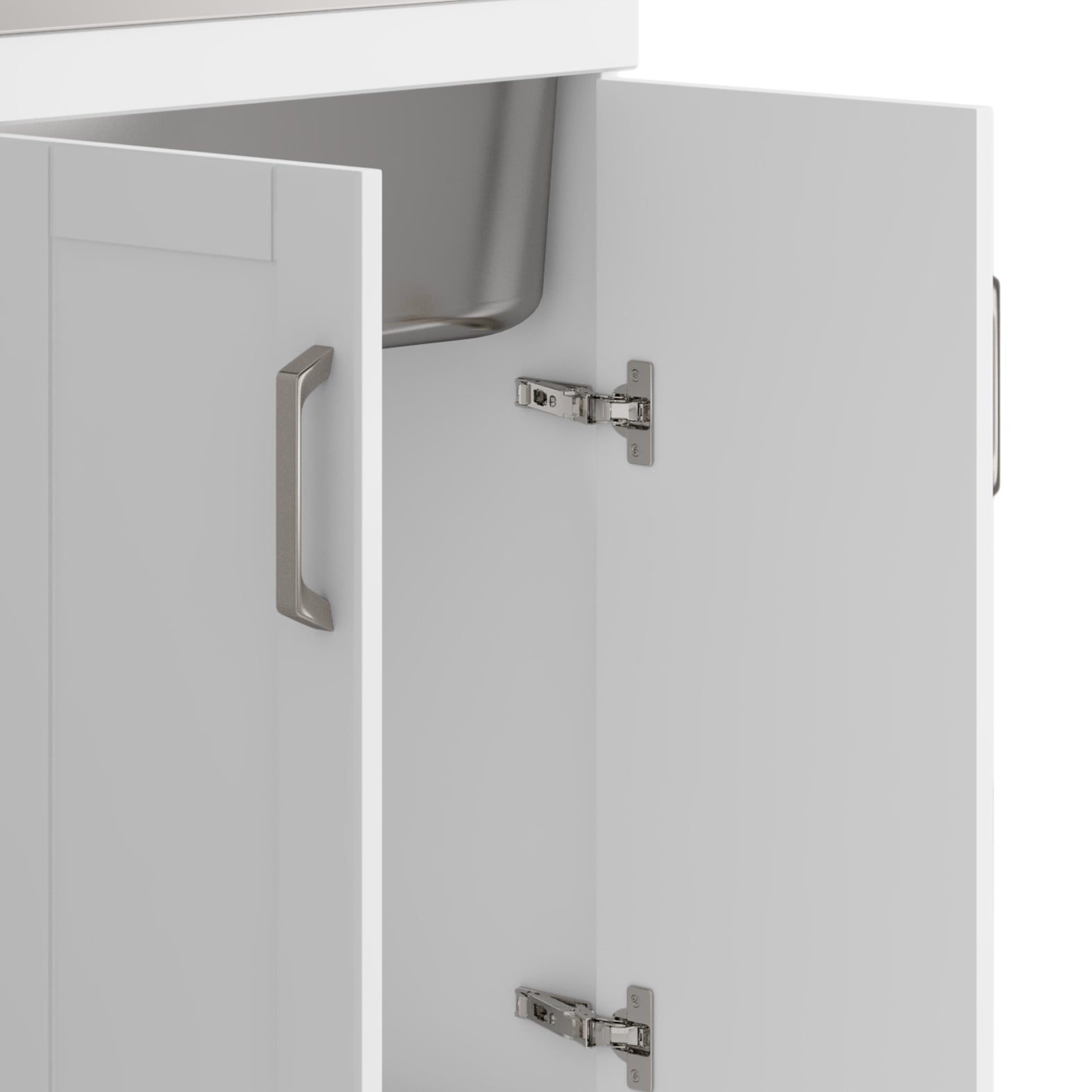 Kyle 24" Laundry Cabinet with Faucet and Stainless Steel Sink