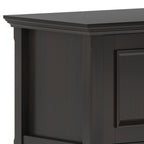 Amherst 72 Inch Wide Solid Wood Low TV Stand in Hickory