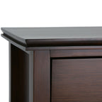 Artisan 24 Inch Wide Solid Wood Bedside Table in Russet
