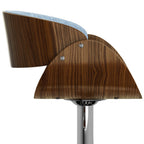 Amery Adjustable Swivel Bar Stool - Denim