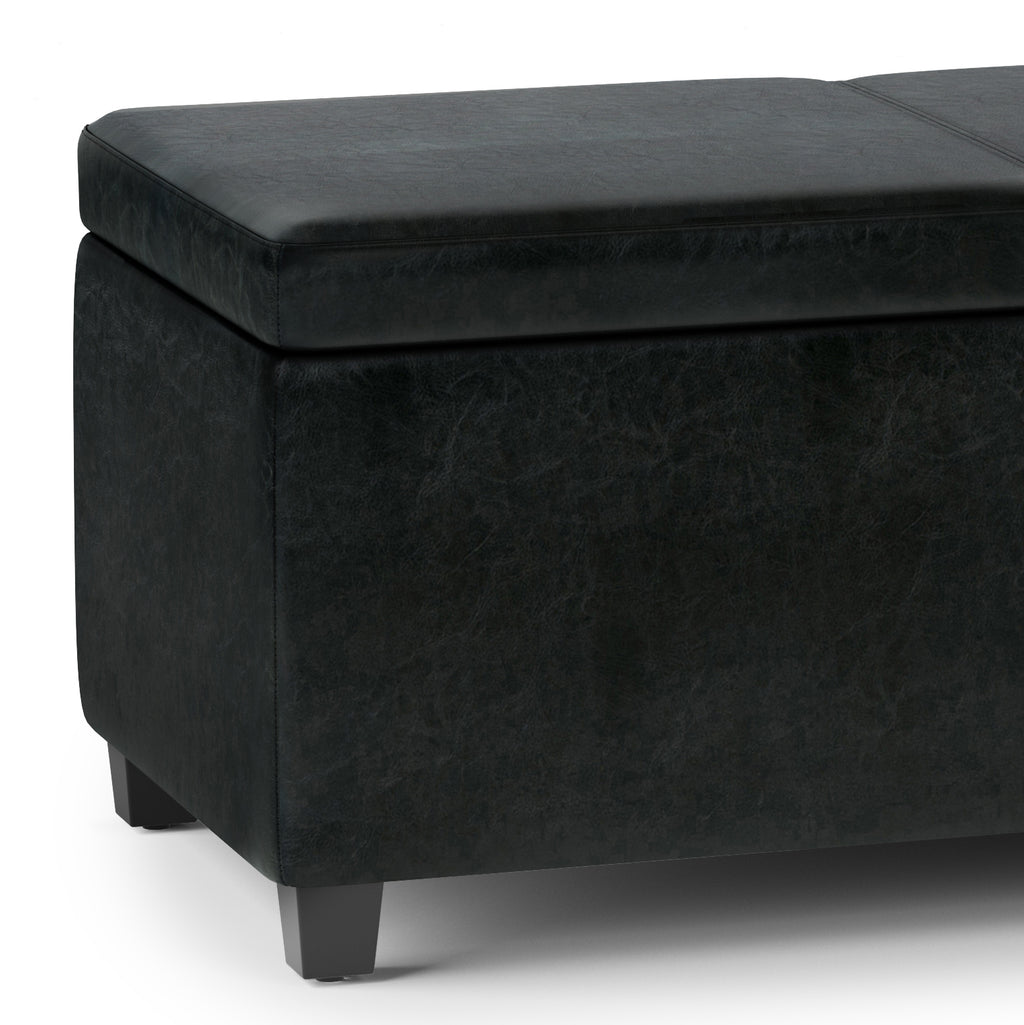 Avalon 54 Inch Wide Extra Large Storage Ottoman Bench