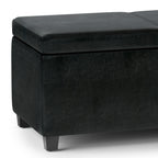 Avalon 54 Inch Wide Extra Large Storage Ottoman Bench