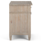 Carlton 24 Inch Wide Solid Wood Bedside Table in Distressed