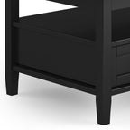Warm Shaker Solid Wood 48 Inch Wide Transitional Coffee Table