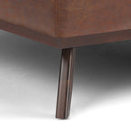 Owen 40 Inch Wide XL Square Coffee Table Storage Ottoman