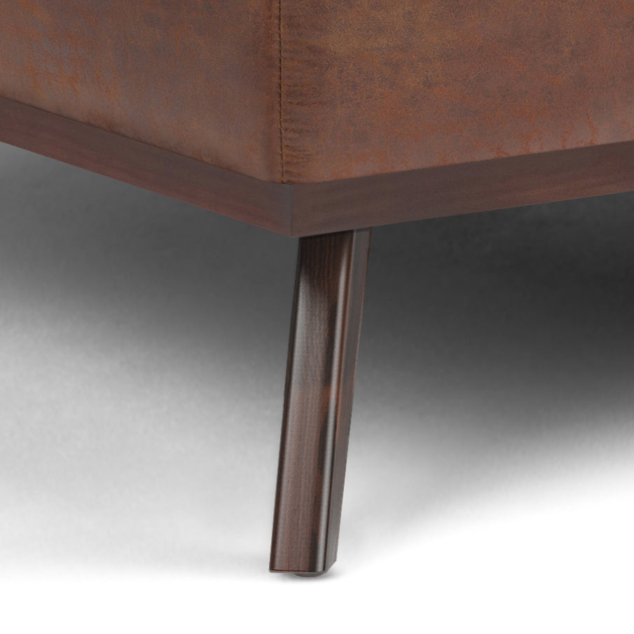 Owen 40 Inch Wide XL Square Coffee Table Storage Ottoman