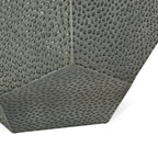 Metal Hammered End Table