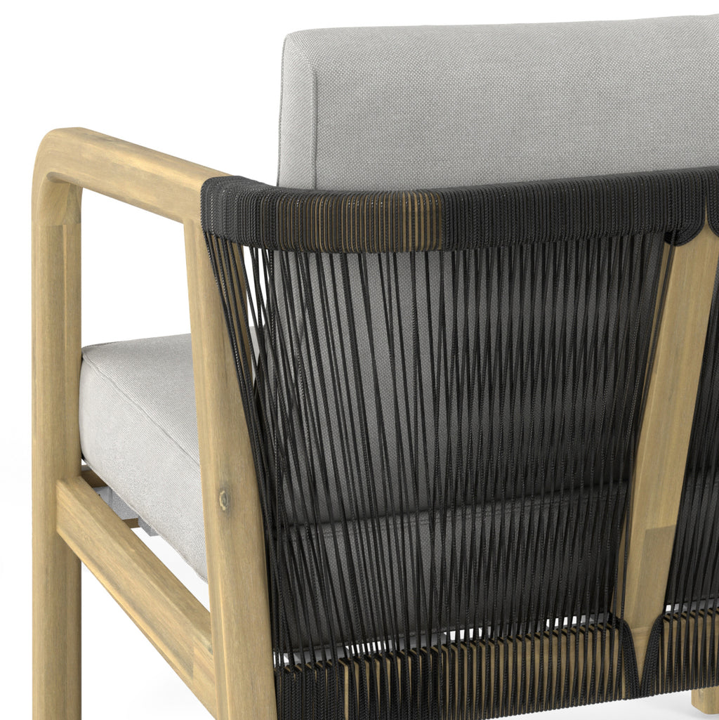 Palmetto Outdoor Conversation Chair (Set of 2) - Stone