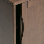 Harper 30 Inch Wide Solid Hardwood Mid-Century Modern Low Storage Cabinet