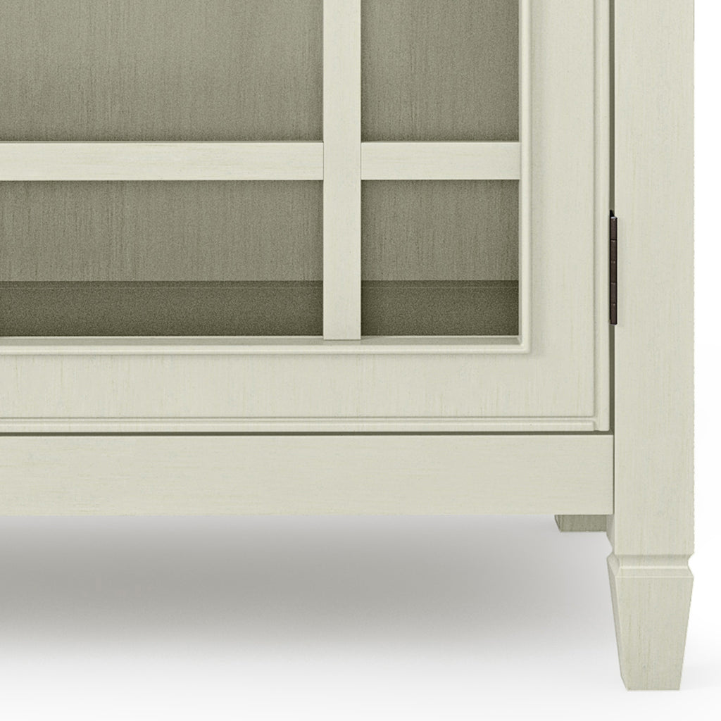 Connaught 46 Inch Wide Solid Wood Low Storage Cabinet in Antique
