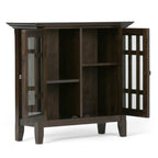 Bedford 32 Inch Wide Solid Wood Low Storage Media Cabinet