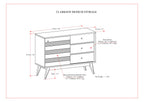 Clarkson 48 Inch Wide Solid Wood Medium Storage in Rustic