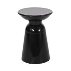 Serenita Outdoor Iron Side Tables with Flared Design, Set of 2