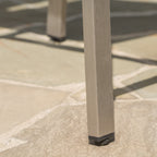 Outdoor Rust-Proof Aluminum Barstools with PE Rattan Seat - Set of 2