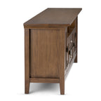 Redmond 72 Inch Wide Solid Wood TV Stand in Rustic