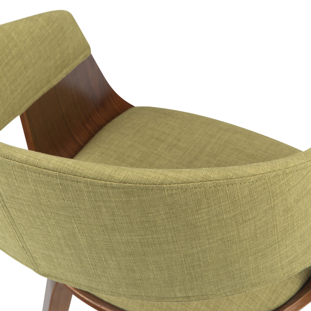 Lowell Bentwood Dining Chair - Acid Green Linen Look