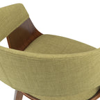 Lowell Bentwood Dining Chair - Acid Green Linen Look