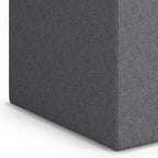 Rockwood 17 Inch Wide Cube Storage Ottoman with Tray