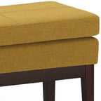 Carlson Small Ottoman Bench in Marigold