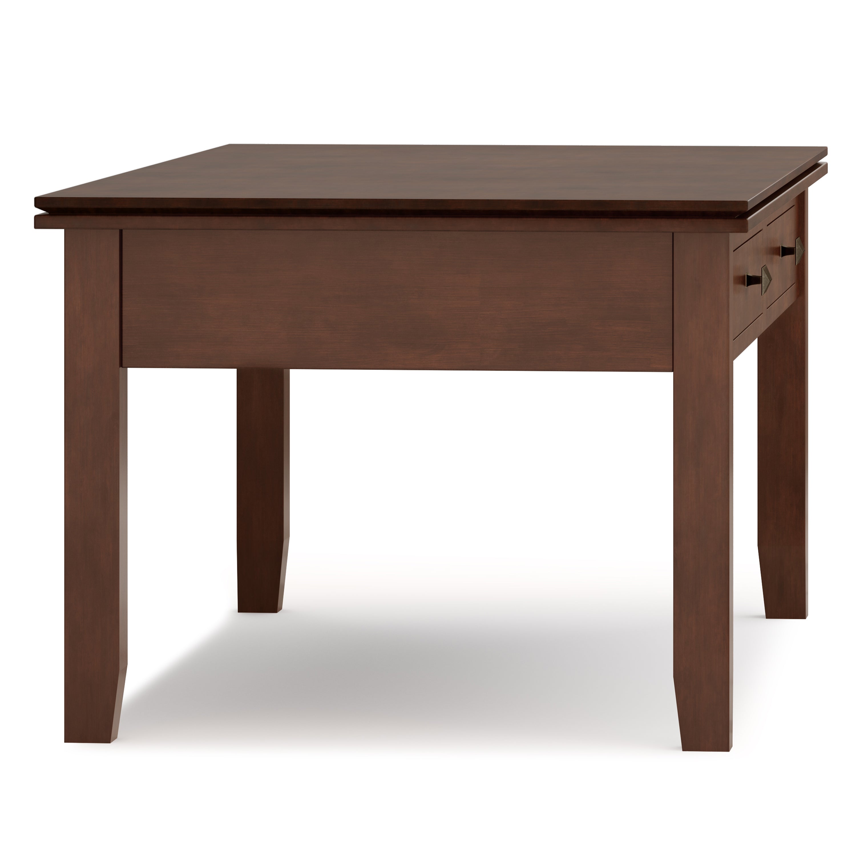 Artisan 46 Inch Wide Solid Wood Lift Top Coffee Table in Russet
