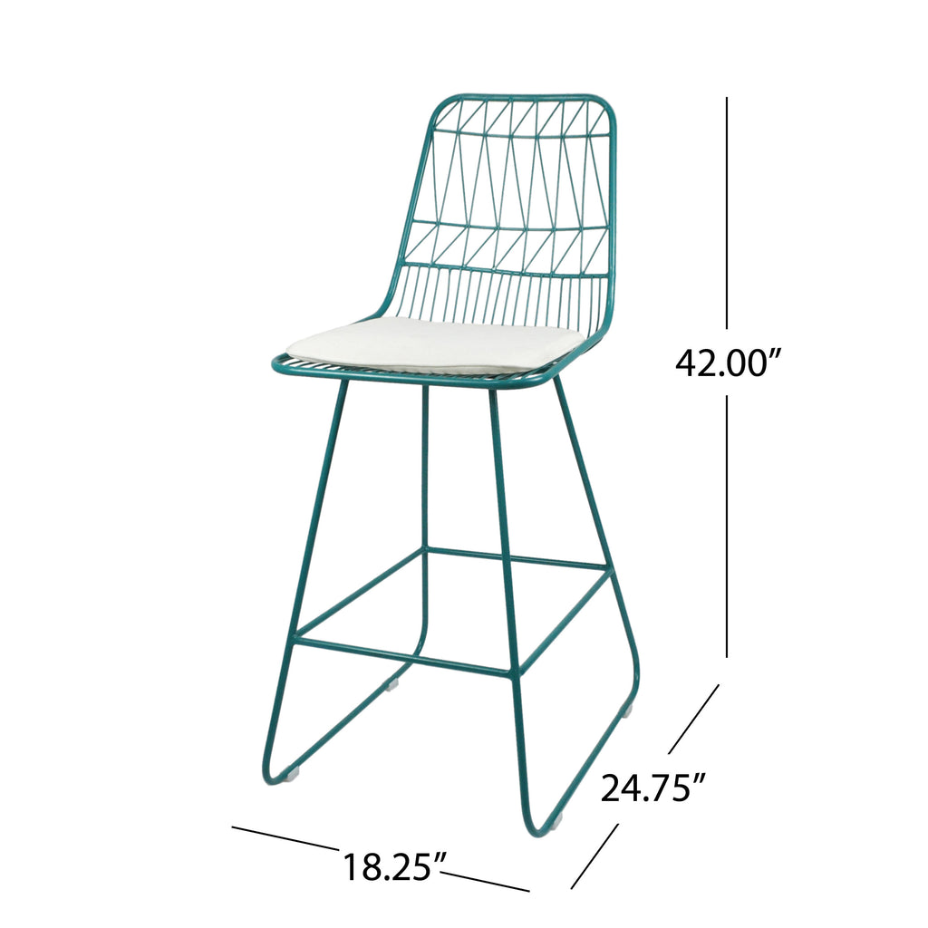 Niez Counter Stool with Cushions - Set of 2