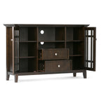 Bedford 53 Inch Wide Solid Wood Tall TV Stand in Tobacco