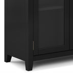 Cosmopolitan 30 Inch Wide Solid Wood Low Storage Cabinet
