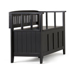 Acadian 48 Inch Wide Solid Wood Entryway Storage Bench