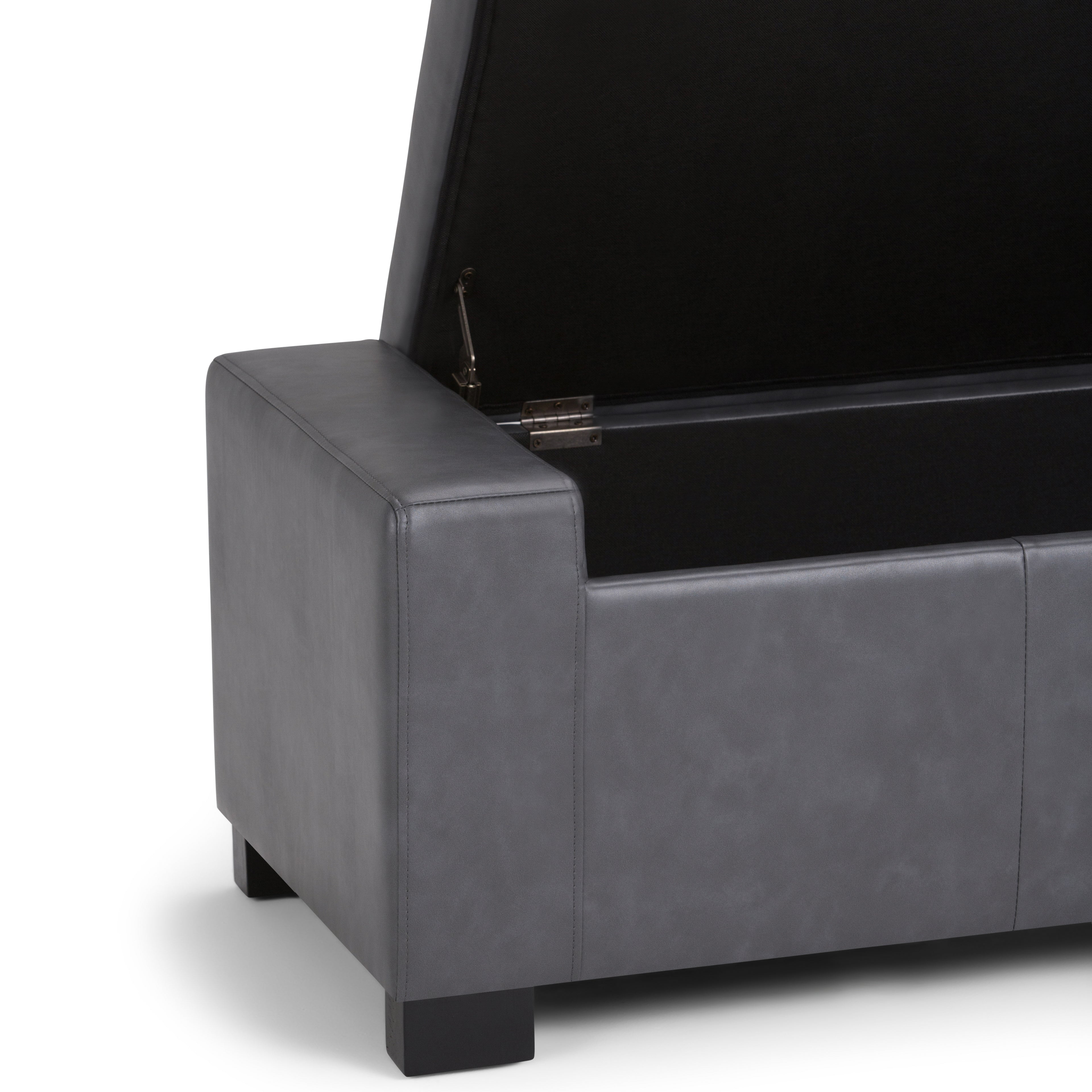 Laredo Large Storage Ottoman - Stone