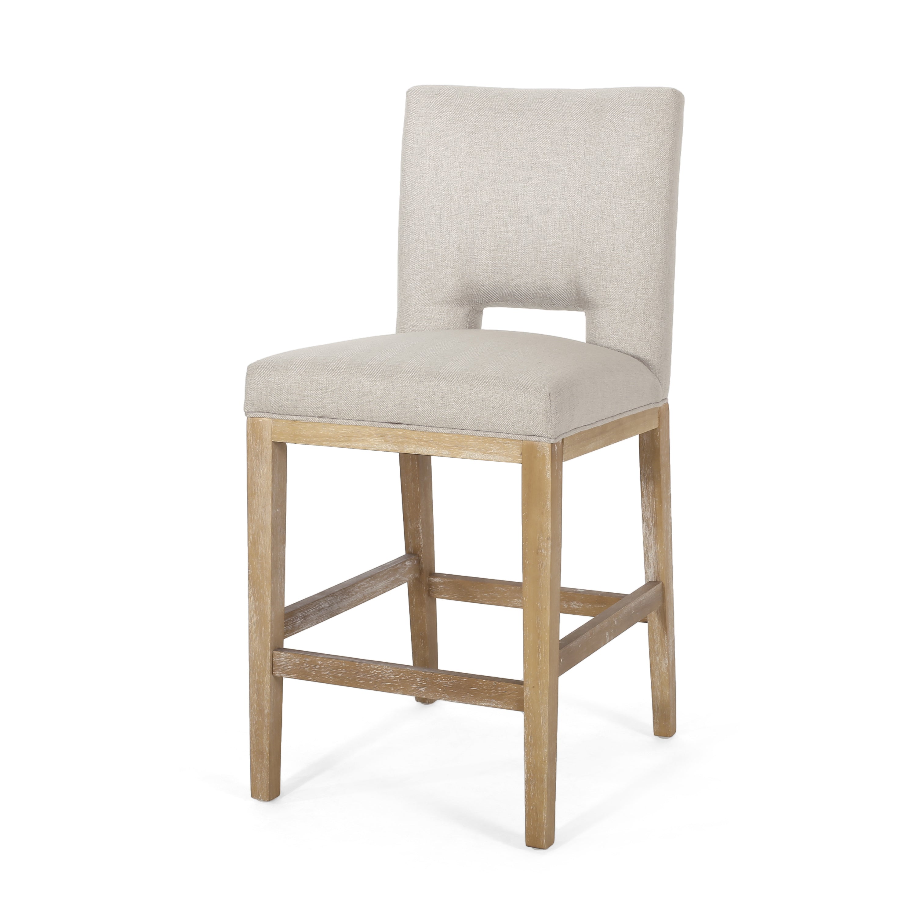 27 Inch Counter Stools, Set of 2, Fabric