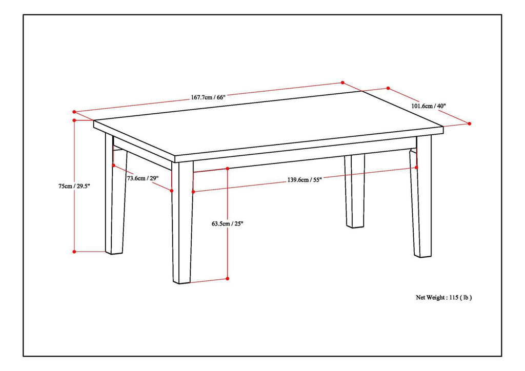 Eastwood Dining Table in Java