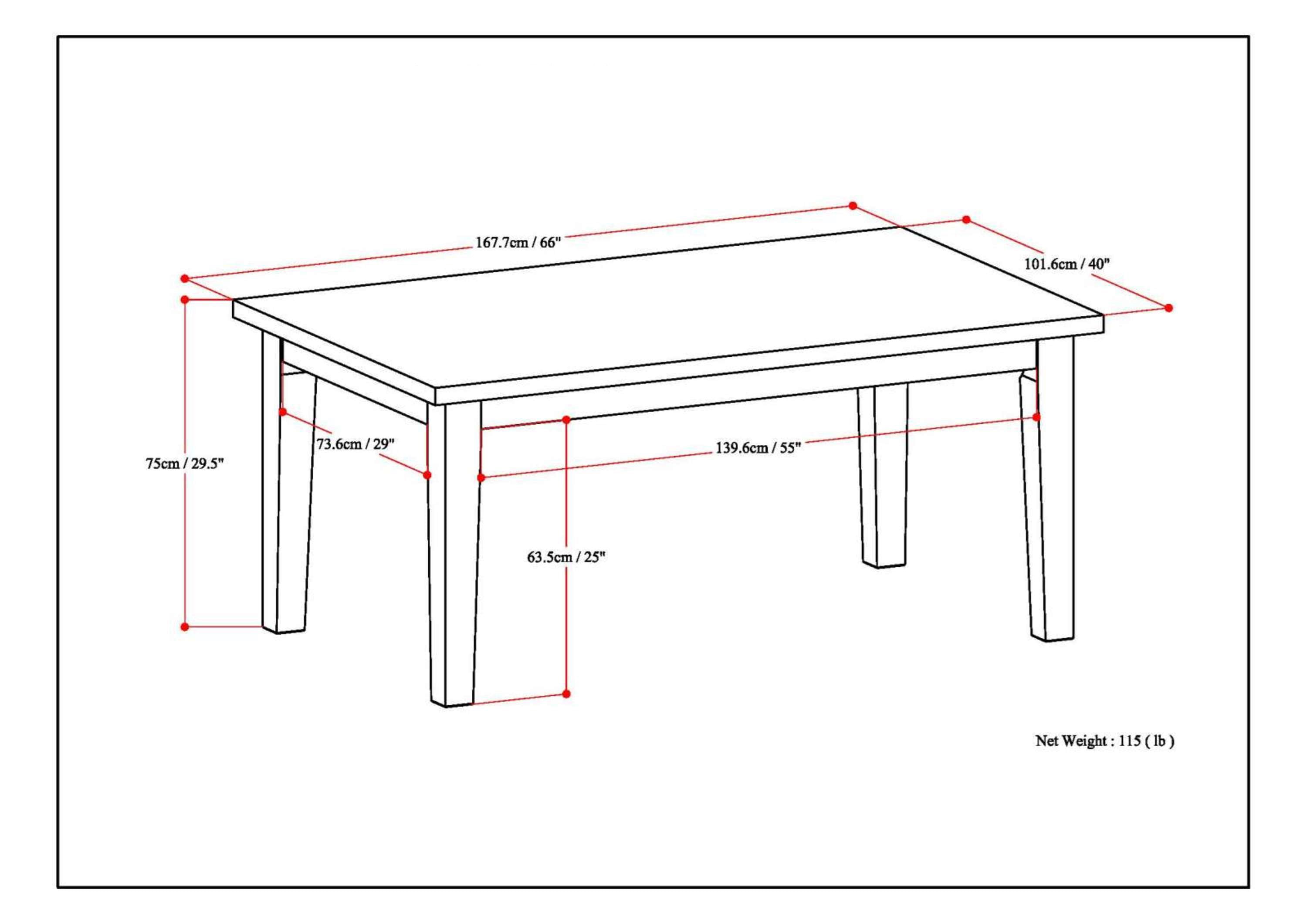 Eastwood Dining Table in Java